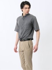 ストレッチ ボタンダウン 半袖シャツ