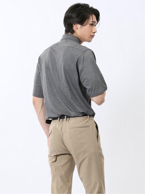 ストレッチ ボタンダウン 半袖シャツ