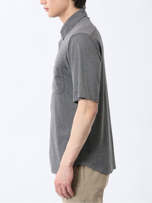 ストレッチ ボタンダウン 半袖シャツ