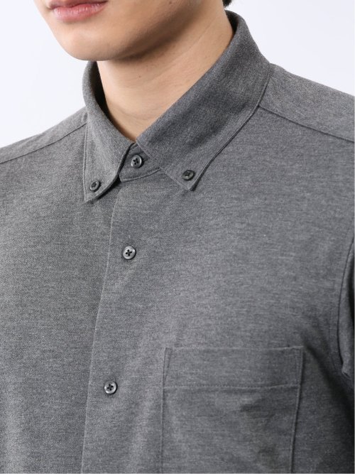 ストレッチ ボタンダウン 半袖シャツ