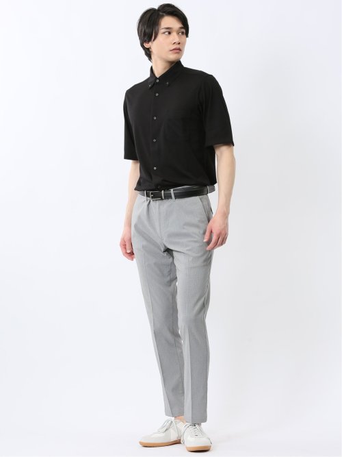 ストレッチ ボタンダウン 半袖シャツ