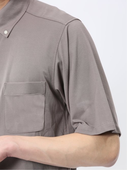 ストレッチ ボタンダウン 半袖シャツ