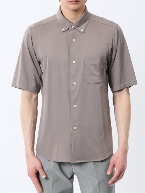 ストレッチ ボタンダウン 半袖シャツ