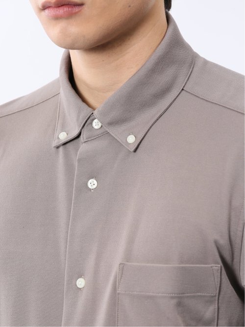 ストレッチ ボタンダウン 半袖シャツ