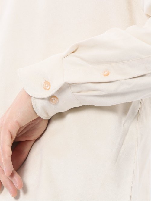 起毛 カッタウェイ長袖シャツ