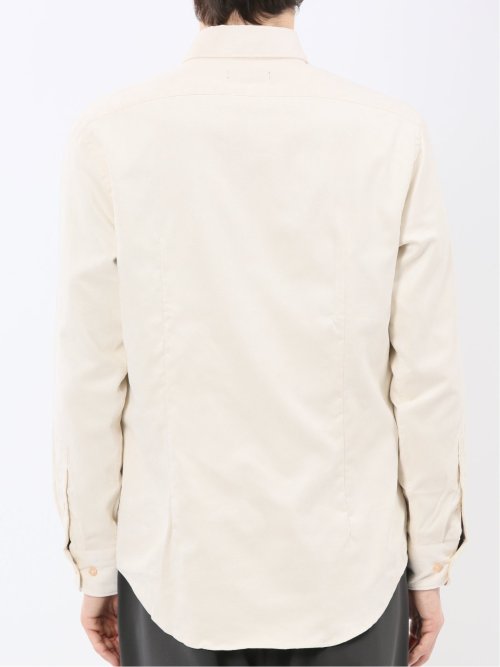 起毛 カッタウェイ長袖シャツ