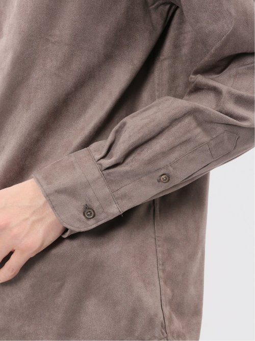 起毛 カッタウェイ長袖シャツ