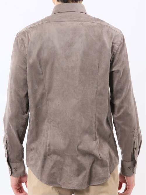 起毛 カッタウェイ長袖シャツ