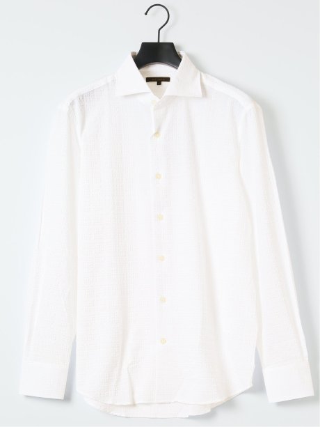 ストレッチ ブロックサッカー カッタウェイ 長袖 シャツ