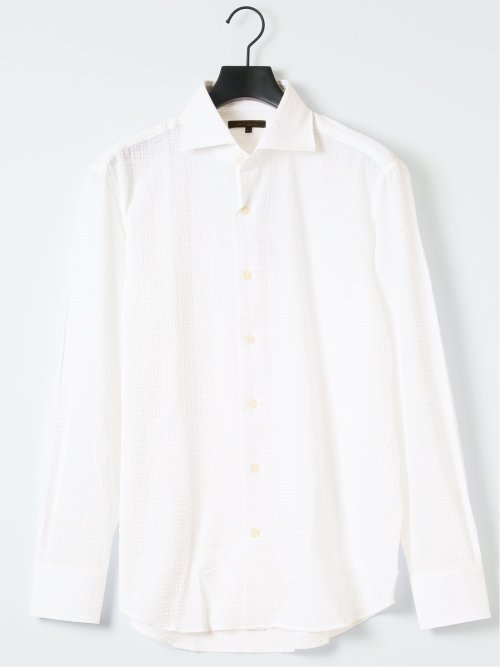 ストレッチ ブロックサッカー カッタウェイ 長袖 シャツ