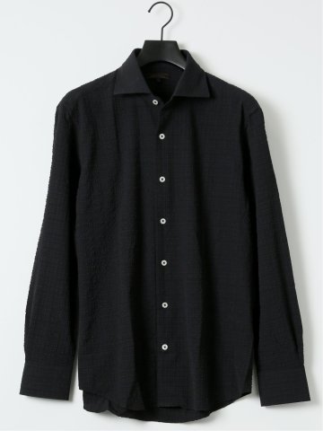 ストレッチ ブロックサッカー カッタウェイ 長袖 シャツ