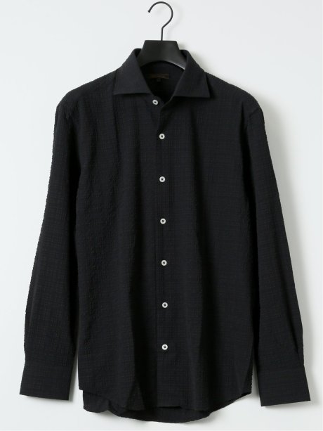 ストレッチ ブロックサッカー カッタウェイ 長袖 シャツ