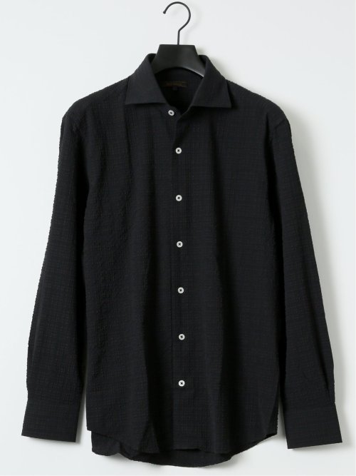 ストレッチ ブロックサッカー カッタウェイ 長袖 シャツ