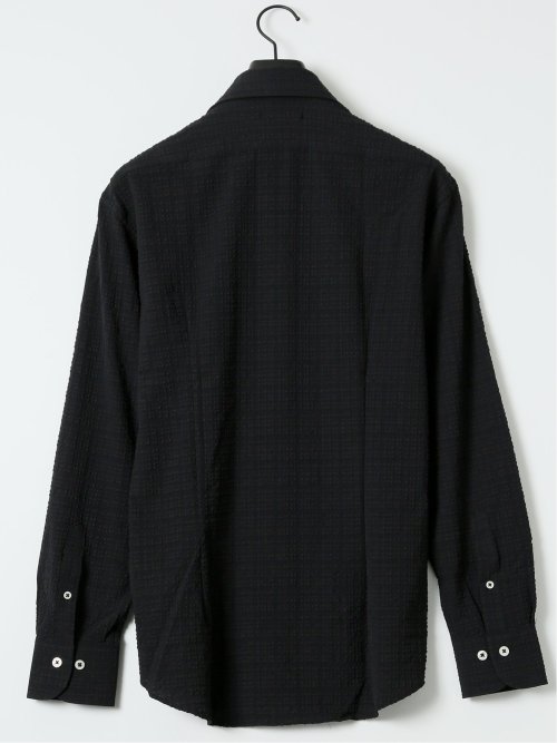 ストレッチ ブロックサッカー カッタウェイ 長袖 シャツ