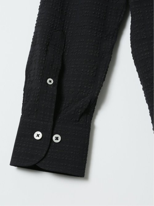 ストレッチ ブロックサッカー カッタウェイ 長袖 シャツ