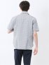 メッシュ 小花プリント カッタウェイ半袖シャツ