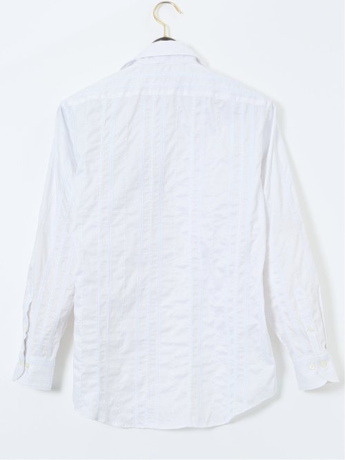 【大きいサイズ】ガリポリカミチェリア/GALLIPOLI camiceria 綿刺繍 カッタウェイ長袖シャツ