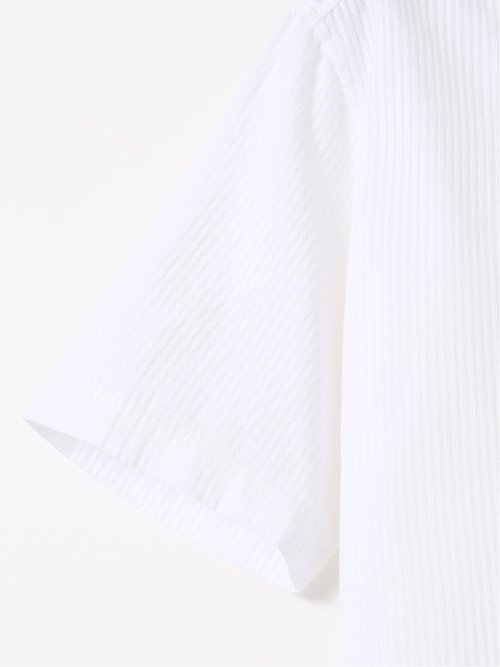 【大きいサイズ】ガリポリカミチェリア/GALLIPOLI camiceria パイルサッカー オープンカラー 半袖 シャツ