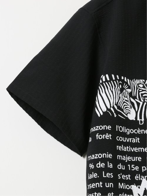 【大きいサイズ】カステルバジャック/CASTELBAJAC ストレッチ サッカー 切替 レギュラーカラー 半袖 シャツ