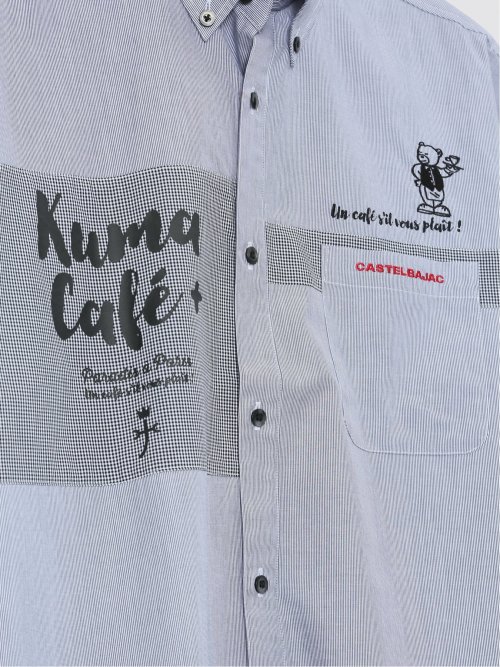 【大きいサイズ】カステルバジャック/CASTELBAJAC 綿100% ボタンダウン長袖シャツ