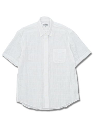 【大きいサイズ】グランバック/GRAND-BACK 綿混パナマ ボタンダウン半袖シャツ