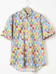【大きいサイズ】CLASSIC THE BROWNS 日本製 綿 ブロード ボタンダウン 半袖シャツ