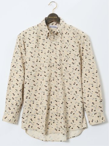 【大きいサイズ】CLASSIC THE BROWNS 日本製 綿オックス ボタンダウン長袖シャツ