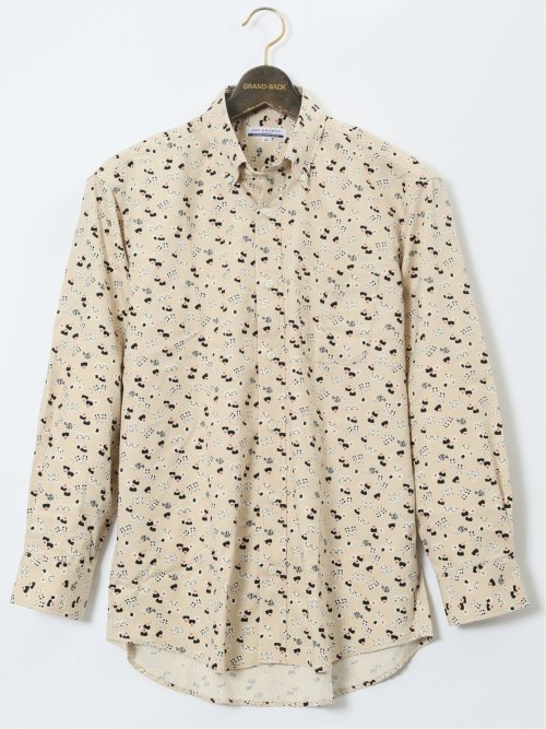 【大きいサイズ】CLASSIC THE BROWNS 日本製 綿オックス ボタンダウン長袖シャツ