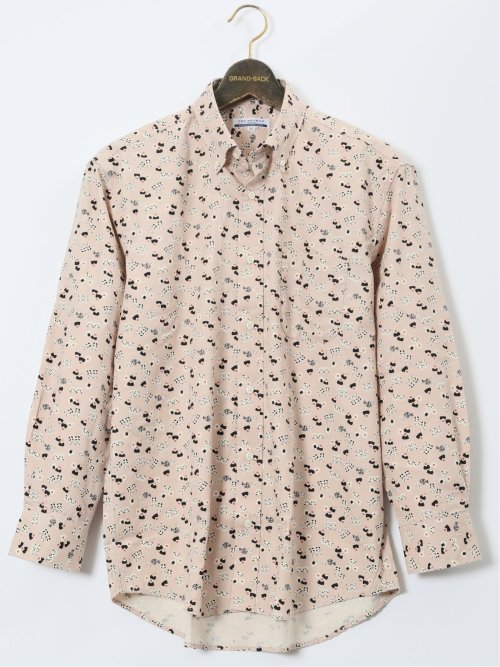 【大きいサイズ】CLASSIC THE BROWNS 日本製 綿オックス ボタンダウン長袖シャツ