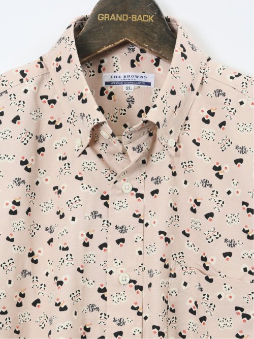 【大きいサイズ】CLASSIC THE BROWNS 日本製 綿オックス ボタンダウン長袖シャツ