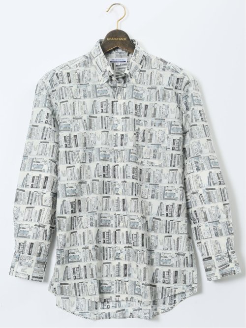 大きいサイズ】CLASSIC THE BROWNS 日本製 綿ローン ボタンダウン長袖