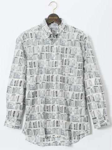 【大きいサイズ】CLASSIC THE BROWNS 日本製 綿ローン ボタンダウン長袖シャツ