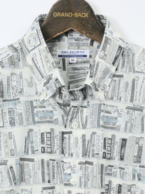 【大きいサイズ】CLASSIC THE BROWNS 日本製 綿ローン ボタンダウン長袖シャツ