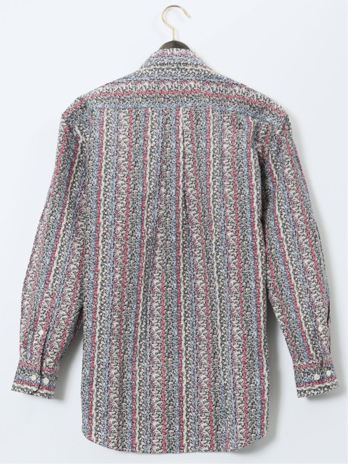 【大きいサイズ】CLASSIC THE BROWNS 日本製 綿リップル ボタンダウン長袖シャツ