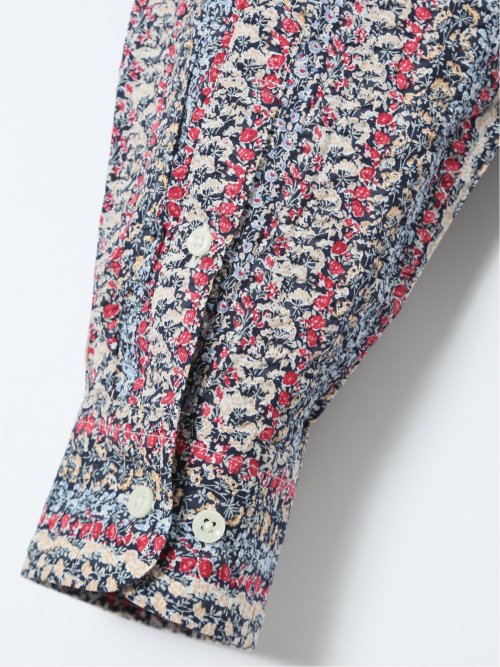 【大きいサイズ】CLASSIC THE BROWNS 日本製 綿リップル ボタンダウン長袖シャツ