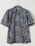 【大きいサイズ】CLASSIC THE BROWNS 日本製 綿 ストレッチ オープンカラー 半袖 シャツ