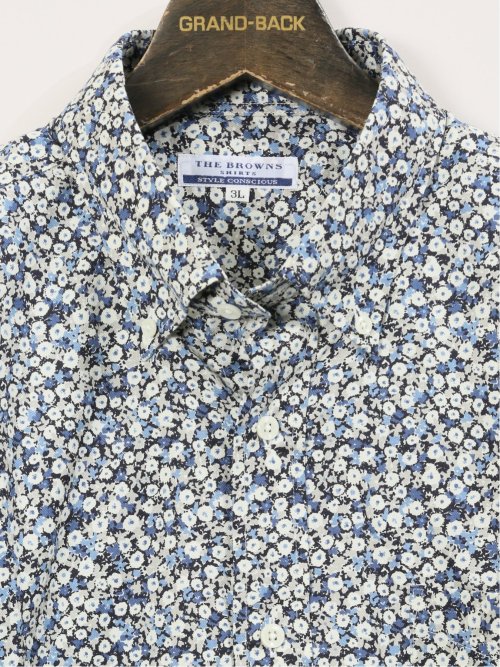 【大きいサイズ】CLASSIC THE BROWNS 日本製 綿100% ボタンダウン長袖シャツ