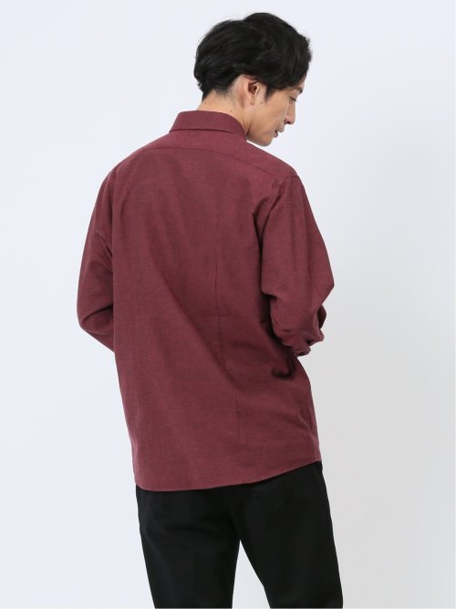 フランネルツイル ボタンダウン長袖シャツ