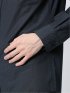 幾何学ドビー 二枚衿ボタンダウン長袖シャツ