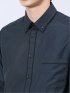 幾何学ドビー 二枚衿ボタンダウン長袖シャツ