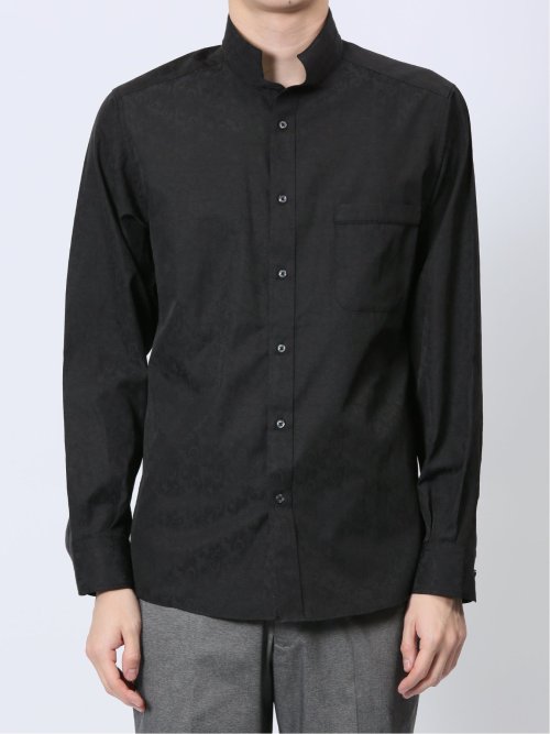 ペイズリードビー スタンドカラー長袖シャツ