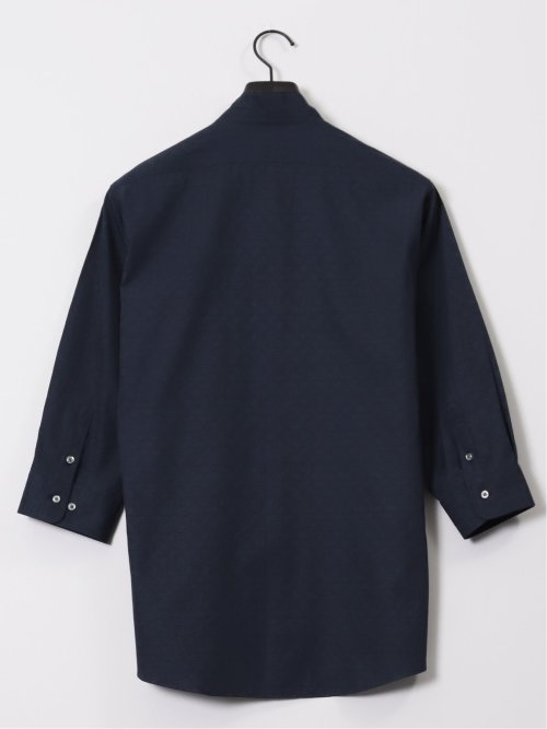 ペイズリードビー スタンドカラー7分袖シャツ