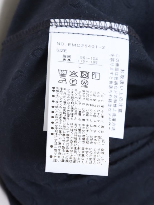 ペイズリードビー スタンドカラー7分袖シャツ