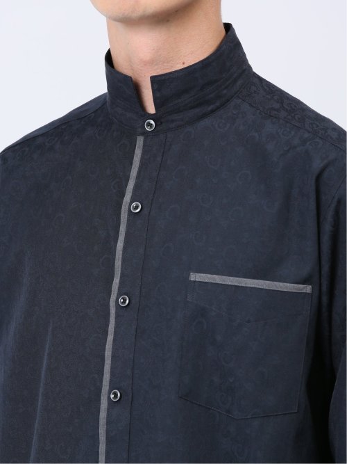 ドビー スタンドカラー長袖シャツ