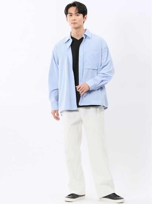 ドロー/DRAW ナチュラルワッシャーシャツ