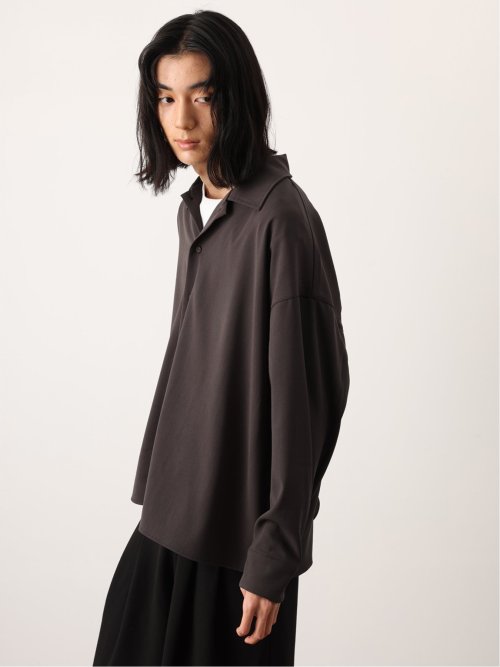 ドロー/DRAW ストレッチ ビックシルエット 長袖シャツ （ユニセックス）