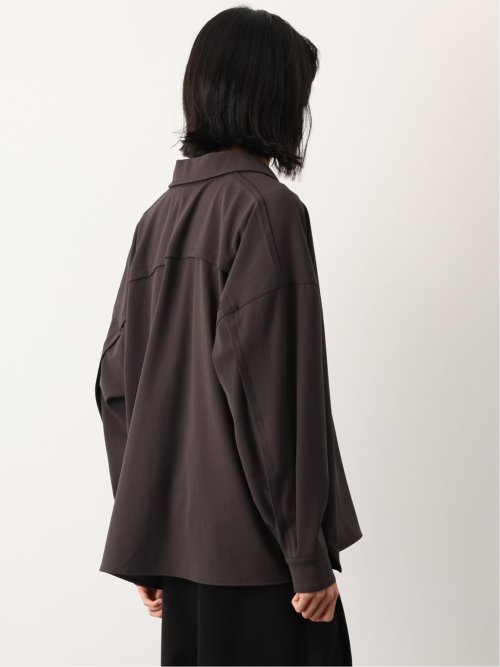 ドロー/DRAW ストレッチ ビックシルエット 長袖シャツ （ユニセックス）