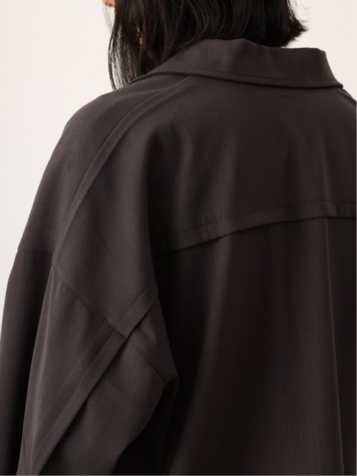 ドロー/DRAW ストレッチ ビックシルエット 長袖シャツ （ユニセックス）