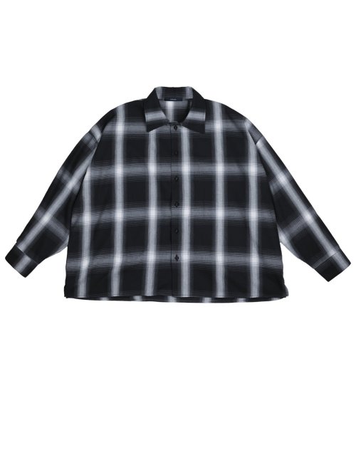ドロー/DRAW ストレッチ ビックシルエット 長袖シャツ （ユニセックス）