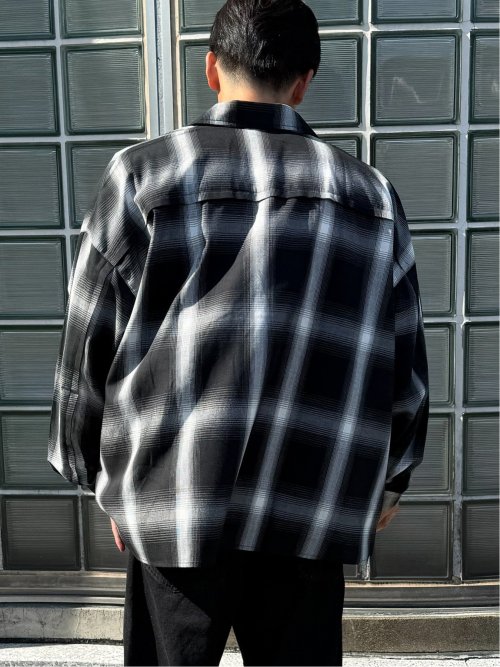 ドロー/DRAW ストレッチ ビックシルエット 長袖シャツ （ユニセックス）